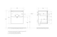 ETNA-H60 База под раковину подвесная с двумя выкатными ящиками, с доводчиками, Rovere Nature, 600x455x600, ETNA-H60-600-2C-SO-RN-P - Gidratop.ru изображение