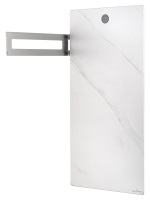 Полотенцесушитель электрический с каменной плитой Белый мрамор WONZON & WOGHAND STUTTGART, Брашированный никель (WW-A501-BR) - Gidratop.ru изображение