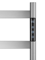 Полотенцесушитель электрический напольный WONZON & WOGHAND ESSEN, Брашированный никель (WW-A406-BR) - Gidratop.ru изображение