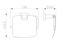 Держатель для туалетной бумаги с крышкой WONZON & WOGHAND FIRST, Хром (WW-8426) - Gidratop.ru изображение