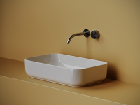 Умывальник чаша накладная прямоугольная Element 605x375x145мм - Gidratop.ru изображение