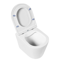 Унитаз подвесной безободковый BelBagno FLAY-R BB053CHR/BB870SC - Gidratop.ru изображение