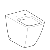 Приставной унитаз Geberit IT! 211910000, безободковый 35 x 56 x 40 - Gidratop.ru изображение