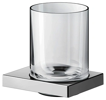 Стакан для щеток с держателем Keuco Edition 90 19150019000 Square, хром