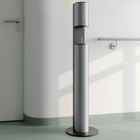 Диспенсор мыльной пены Keuco Plan 14956172137, сенсорный, питание от сети, алюминий серебристый анодированный/черно-серый - Gidratop.ru изображение