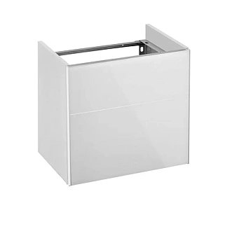 Тумба под раковину Keuco Royal Reflex 34090 210001 подвесная 50 см, белый глянцевый, петли слева
