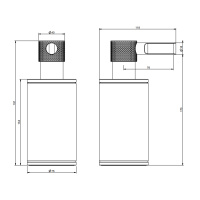 GESSI INCISO дозатор для жидкого мыла настольный, цвет: белый/золото - Gidratop.ru изображение