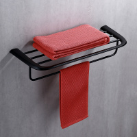 Полка для полотенец ABBER Nord AA1554B черная матовая - Gidratop.ru изображение