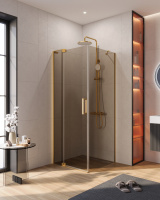 Душевой уголок CEZARES SLIDER-AH-1-80-70/80-BR-BORO - Gidratop.ru изображение