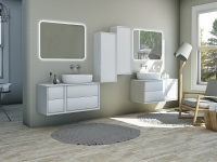 BELLAGIO Шкафчик подвесной совместимый с базой под раковину 54717 Bianco opaco  35x46x48 - Gidratop.ru изображение