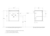 ETNA База под раковину подвесная с одной распашной дверцей, с одной полкой, правосторонняя, Rovere Nature, 496x392x500, ETNA-500-1A-SO-RN-P-R - Gidratop.ru изображение