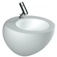 Раковина Laufen Alessi One 8.1097.1.400.104.1 с полупостаментом 52 х 52.5 cм - Gidratop.ru изображение
