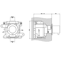 GESSI 316 встраиваемый термостатический смеситель на 1 источник, резьба 3/4 (внешняя часть), цвет: brushed black metal pvd - Gidratop.ru изображение