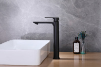 Смеситель ABBER Weiss Insel AF8011B для раковины, черный матовый - Gidratop.ru изображение