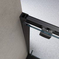 Душевая дверь BelBagno LUCE-BF-1-120-C-NERO - Gidratop.ru изображение