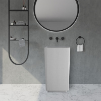 Раковина отдельностоящая ABBER Stein AS2505-H белая матовая - Gidratop.ru изображение