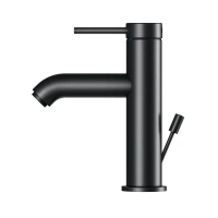 Смеситель Keuco Ixmo Soft 59502372000 для раковины, с донным клапаном, цвет черный матовый - Gidratop.ru изображение