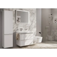 Смеситель для раковины Hansgrohe Tecturis E 73040700, с донным клапаном, цвет белый матовый - Gidratop.ru изображение
