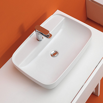 Раковина 60х43 см, 1 отв., цвет: белый