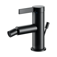 Смеситель Keuco Ixmo Pure 59509371000 для биде, с донным клапаном, цвет черный матовый - Gidratop.ru изображение