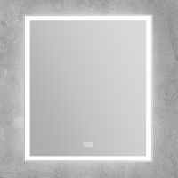 Зеркало со встроенным светильником, сенсорным выключателем и подогревом SPC-GRT-700-800-LED-TCH-WARM, 12W, 220-240V, 700x30x800 - Gidratop.ru изображение