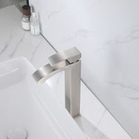 Смеситель ABBER Wasserfall AF8611SP для накладной раковины, сатин - Gidratop.ru изображение