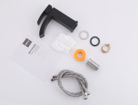 Смеситель ABBER Wasserfall AF8610B для раковины, черный матовый - Gidratop.ru изображение