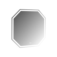 Зеркало со встроенным светильником, сенсорным выключателем и подогревом SPC-OTT-800-800-LED-TCH-WARM, 12W, 220-240V, 800x30x800 - Gidratop.ru изображение