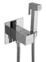 Смеситель с гигиеническим душем и термостатом встраиваемый WONZON & WOGHAND, Хром (WW-88829910-CR) - Gidratop.ru изображение