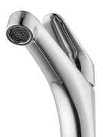 Смеситель для раковины высокий WONZON & WOGHAND BALANCE, Хром (WW-051124-CR/L) - Gidratop.ru изображение