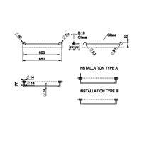Gessi Anello полотенцедержатель 60 см  для крепления на стело., цвет: хром - Gidratop.ru изображение