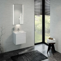 Тумба под раковину Keuco Royal Reflex 34090 210002 подвесная 50 см, белый глянцевый, петли справа - Gidratop.ru изображение