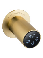 Полотенцесушитель электрический встраиваемый WONZON & WOGHAND HAMBURG, Брашированное золото (WW-AL313-BG) - Gidratop.ru изображение