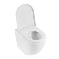 Унитаз приставной безободковый BelBagno SFERA-R BB2141CBR/BB865SC - Gidratop.ru изображение