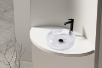 Раковина накладная стеклянная ABBER Glas AK2301 прозрачная - Gidratop.ru изображение