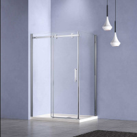 Душевой уголок Como-N VSR-4CN8014CL, 1400*800, хром, стекло прозрачное - Gidratop.ru изображение