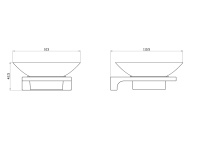 Мыльница с держателем WONZON & WOGHAND ECLIPSE, Темный графит (WW-9122-GM) - Gidratop.ru изображение
