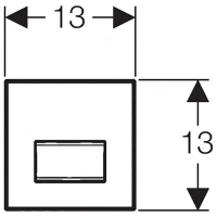 Клавиша Geberit Sigma Type 50 116.016.SQ.5, стекло коричневое - Gidratop.ru изображение