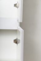 ALBANO Шкаф подвесной с двумя распашными дверцами с доводчиками, с двумя полками, универсальный, Bianco Lucido, 320x320x1600, ALBANO-1600-2A-SC-BL-P - Gidratop.ru изображение