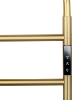 Полотенцесушитель электрический WONZON & WOGHAND WISMAR, Брашированное золото (WW-AL201-BG) - Gidratop.ru изображение