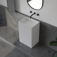 Раковина отдельностоящая ABBER Stein AS2503-H белая матовая - Gidratop.ru изображение