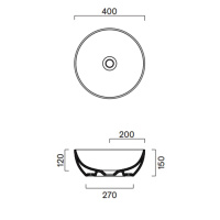 Catalano Green Раковина накладная диаметр 40 h15, цвет белый глянцевый - Gidratop.ru изображение
