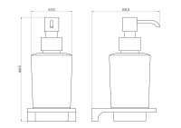Дозатор мыла WONZON & WOGHAND ECLIPSE, Глянцевое золото (WW-9133-LG) - Gidratop.ru изображение