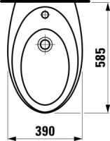 Биде Laufen Alessi 3090.1 подвесное - Gidratop.ru изображение