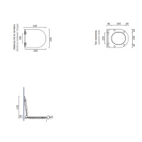 Catalano Zero Сиденье для унитаза 46см с микролифтом, тонкое, цвет белый глянцевый - Gidratop.ru изображение