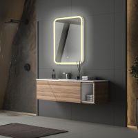 Зеркало ABBER See AG6106S с подсветкой, сенсорный выключатель, диммер - Gidratop.ru изображение