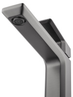 Смеситель для раковины высокий WONZON & WOGHAND DIAMOND, Темный графит (WW-88239011-BGM) - Gidratop.ru изображение