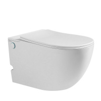 Комплект ABBER подвесной унитаз Bequem AC1105P белый с импульсным смывом с инсталляцией AC0101P - Gidratop.ru изображение