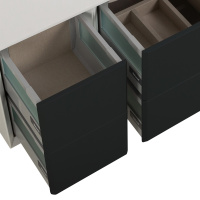 BELLAGIO Шкафчик подвесной совместимый с базой под раковину 54718 Grafite  35x46x48 - Gidratop.ru изображение