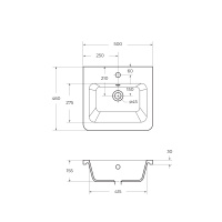URBAN керамическая раковины 12050-KL - Gidratop.ru изображение
